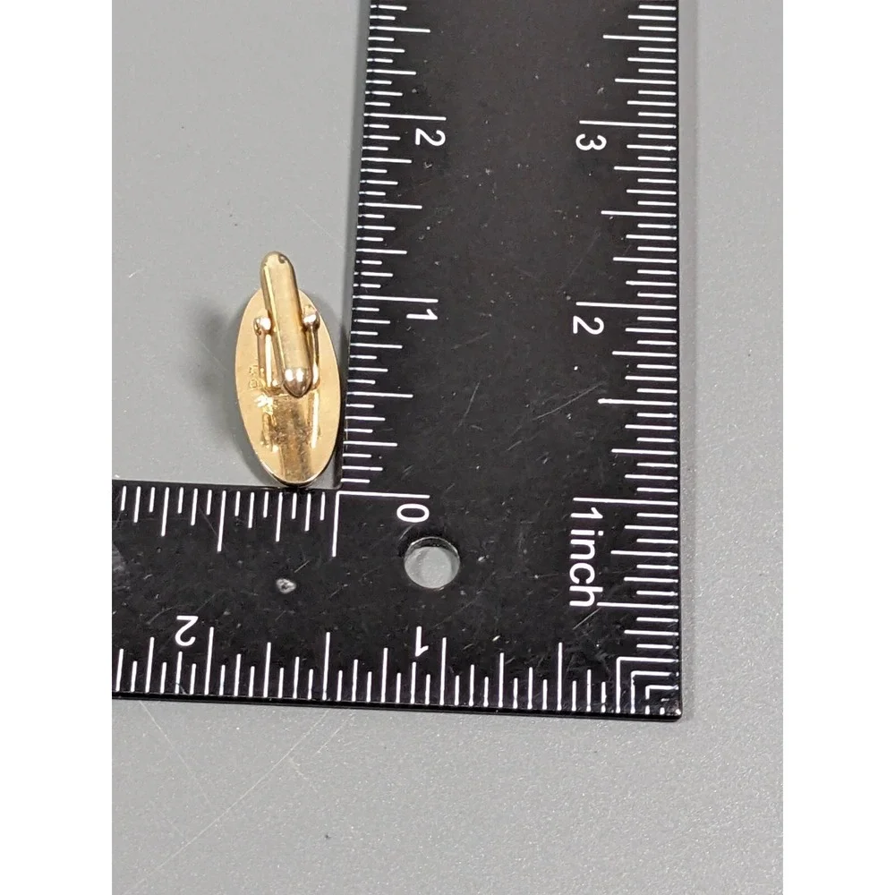 Vintage Swank Aurora Borealis AB Oval Cufflinks‎ Gold Tone